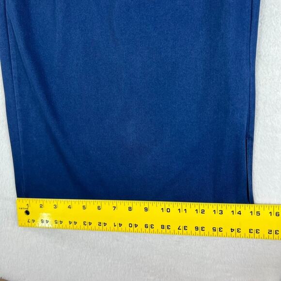 Halara Wide Leg Pants Women's XL Blue Lyocell Blend Front Pleated Slash Pockets - Picture 6 of 10